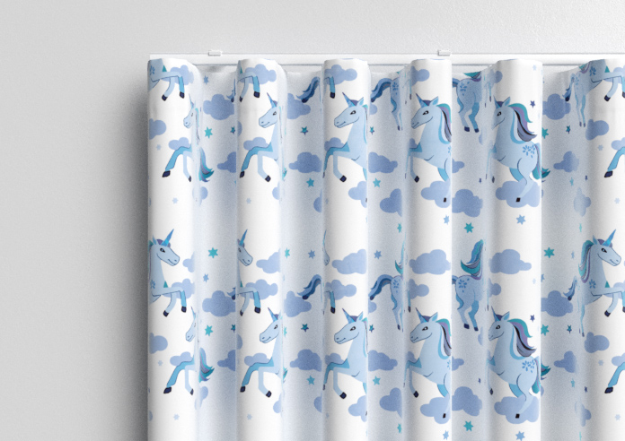 Unicorn Magic, Blue - Made to Measure Curtains - Image 13